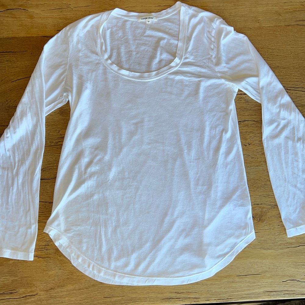 Long sleeved cotton top by Cotton Citizen - size M